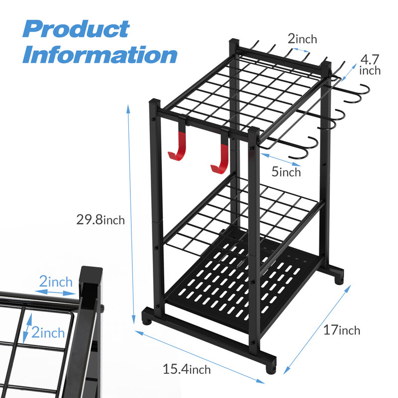 WFX Utility™ Cliffside Garden Tool Organizer, Storage Hooks, Yard